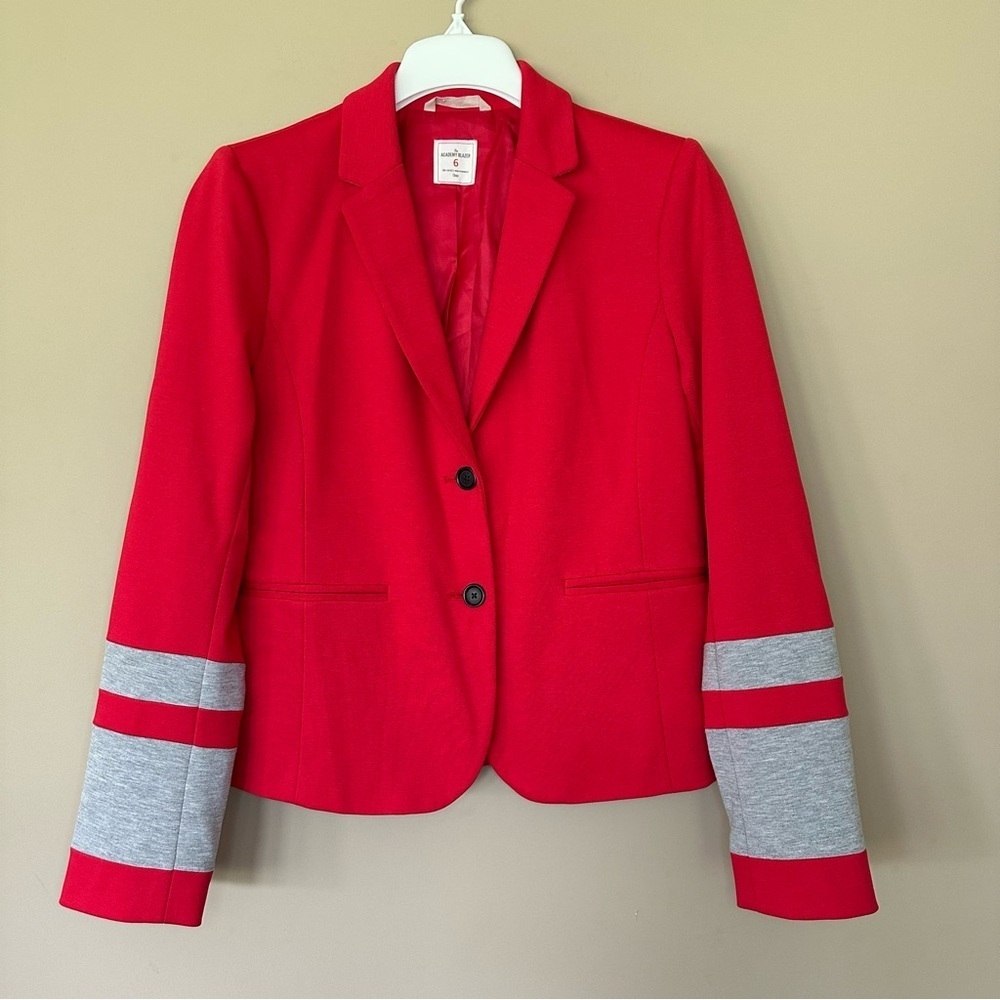 The Academy Blazer Gap Red Women 6 Preppy Office Country Club Career Proffession